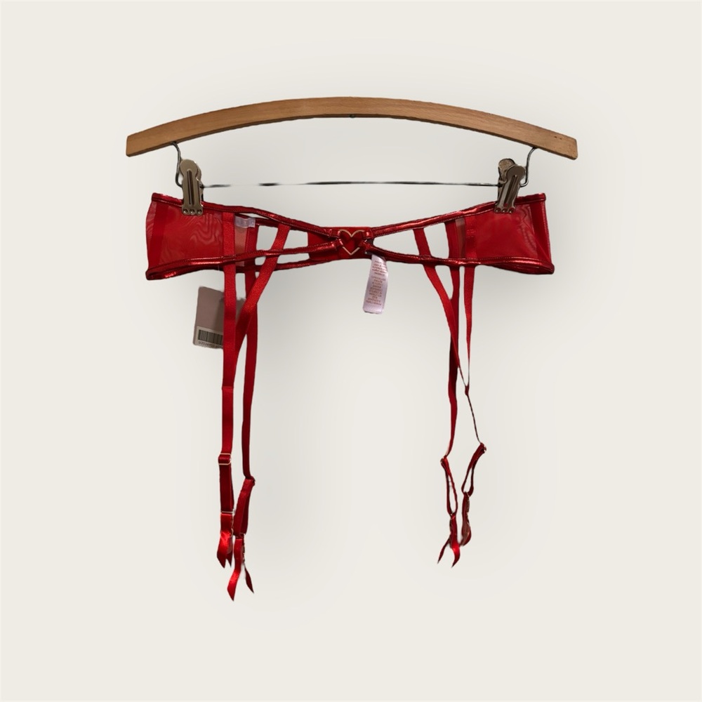 Savage X Fenty Locket Down Garter Belt Lingerie